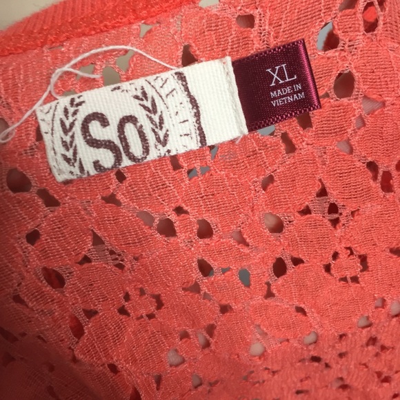 Coral Lace Sweatshirt - Picture 8 of 8